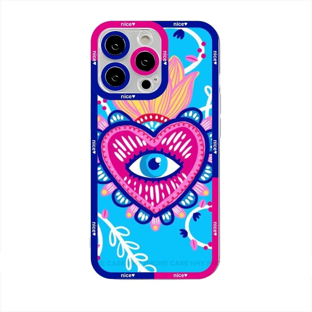 colorful evil eye iphone case