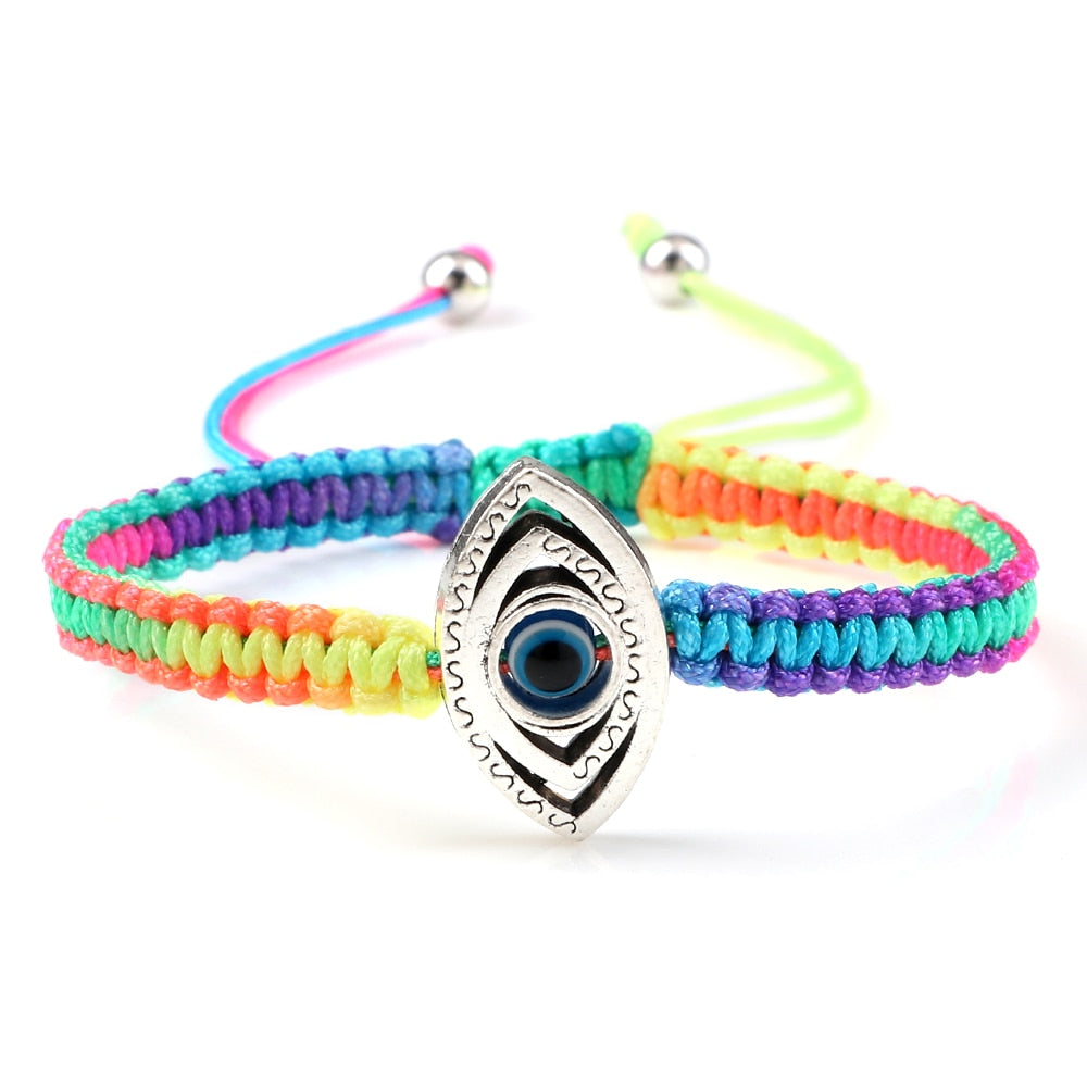 Rainbow evil sale eye bracelet