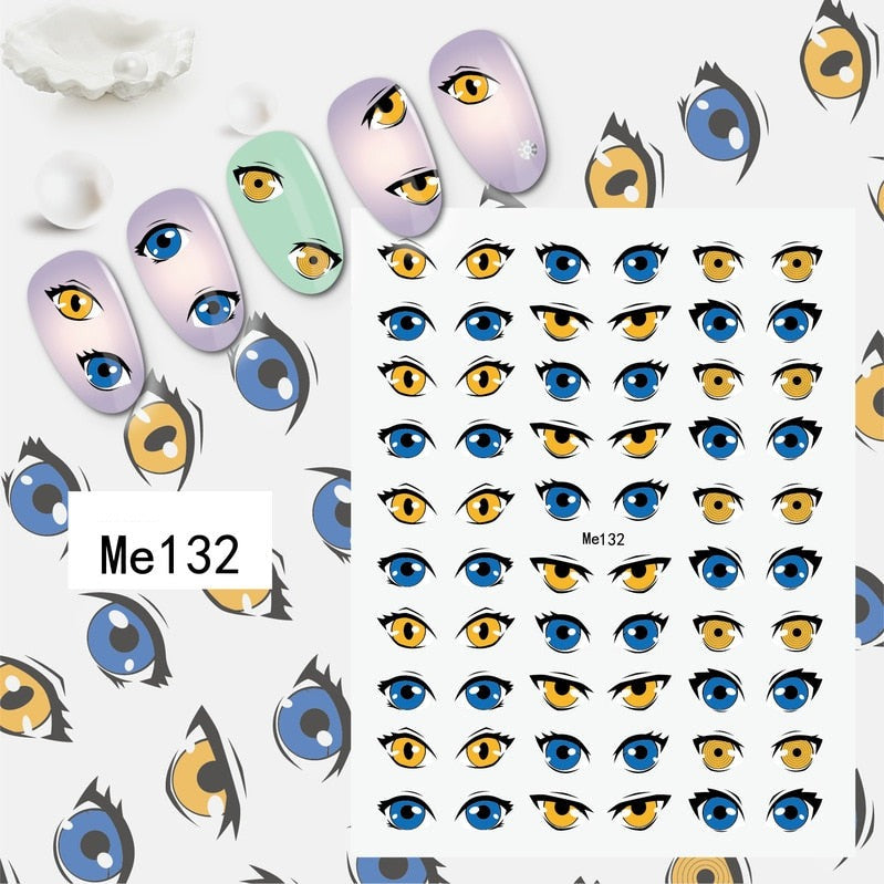 8 Sheets eye decals Stickers Evil Eye Decal Googly Eye Stickers