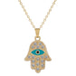 Evil Eye 14k Gold Plated Necklace