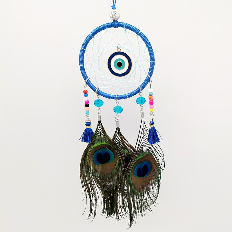 Blue Evil Eye Dream Catcher