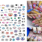 Evil Eye 3D Design Nails Stickers