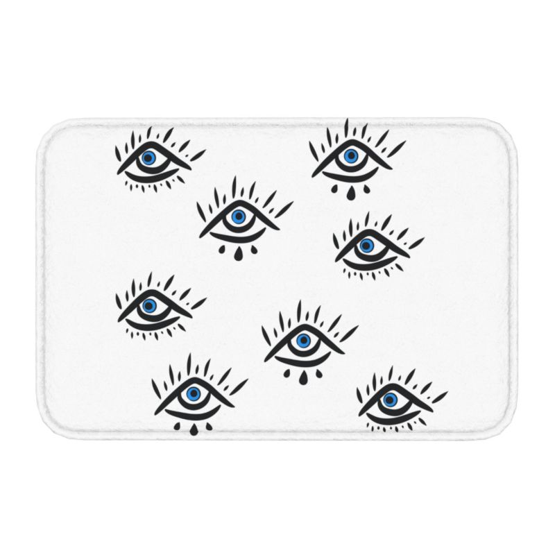 Greek Evil Eye Washable Doormat