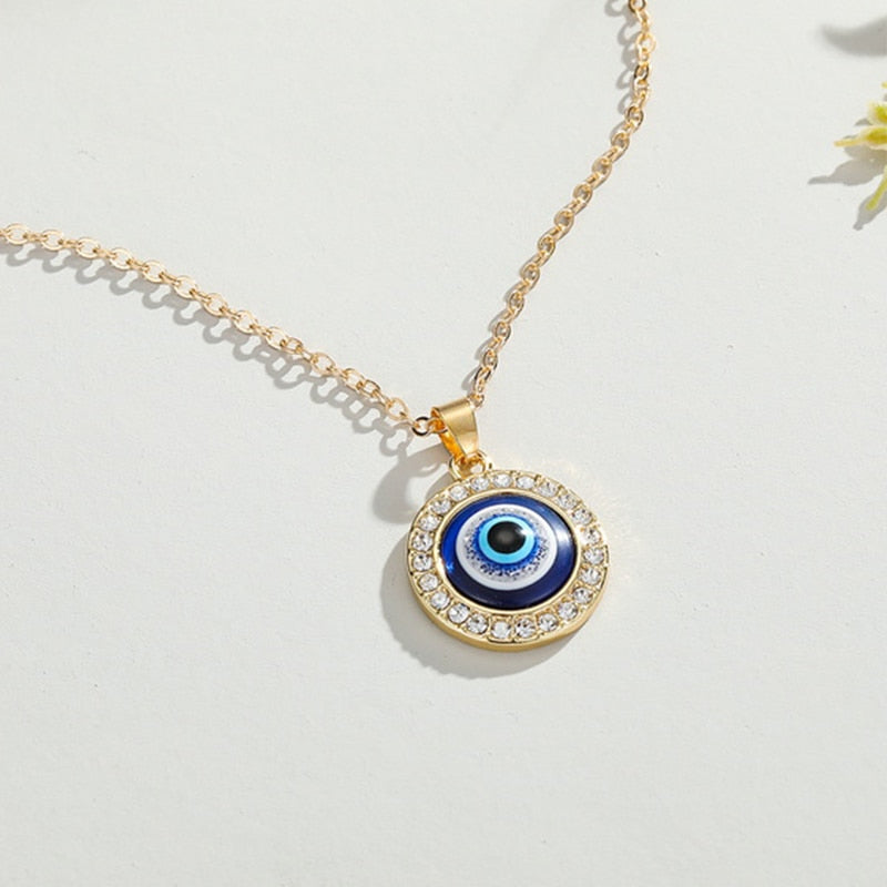 Turkish Evil Eye Lucky Pendant Necklace