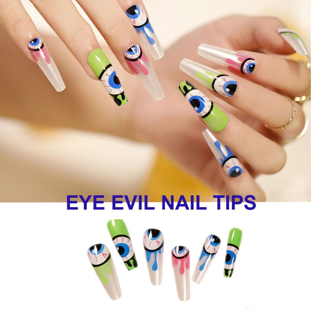 evil eye wearable nails