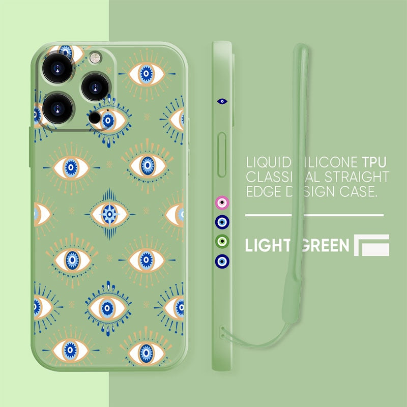 silicone evil eye case