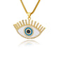 crystal evil eye necklace