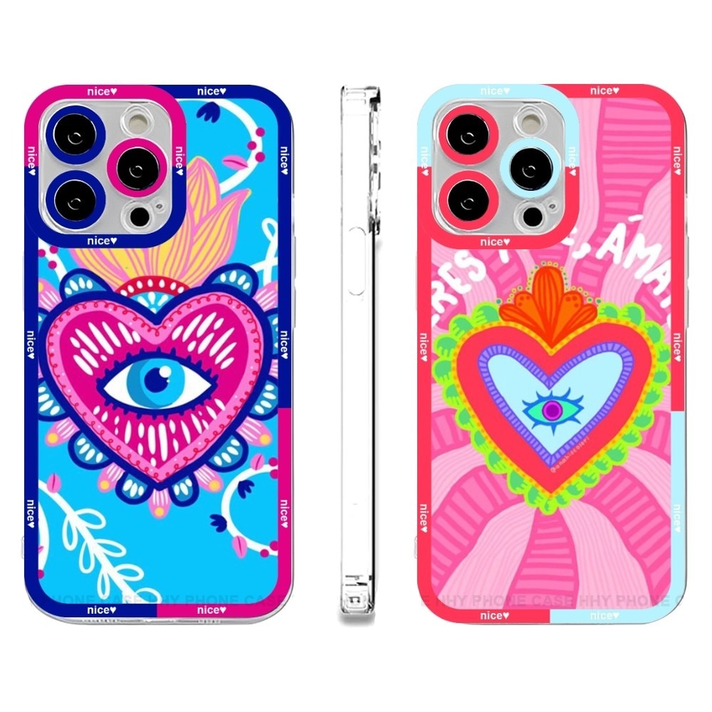 colorful evil eye iphone case