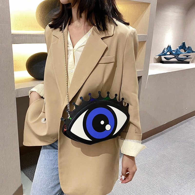 Eye Shaped Shoulder Bag for Women