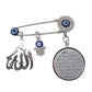 Evil Eye Arabic Muslim Religious brooch pins