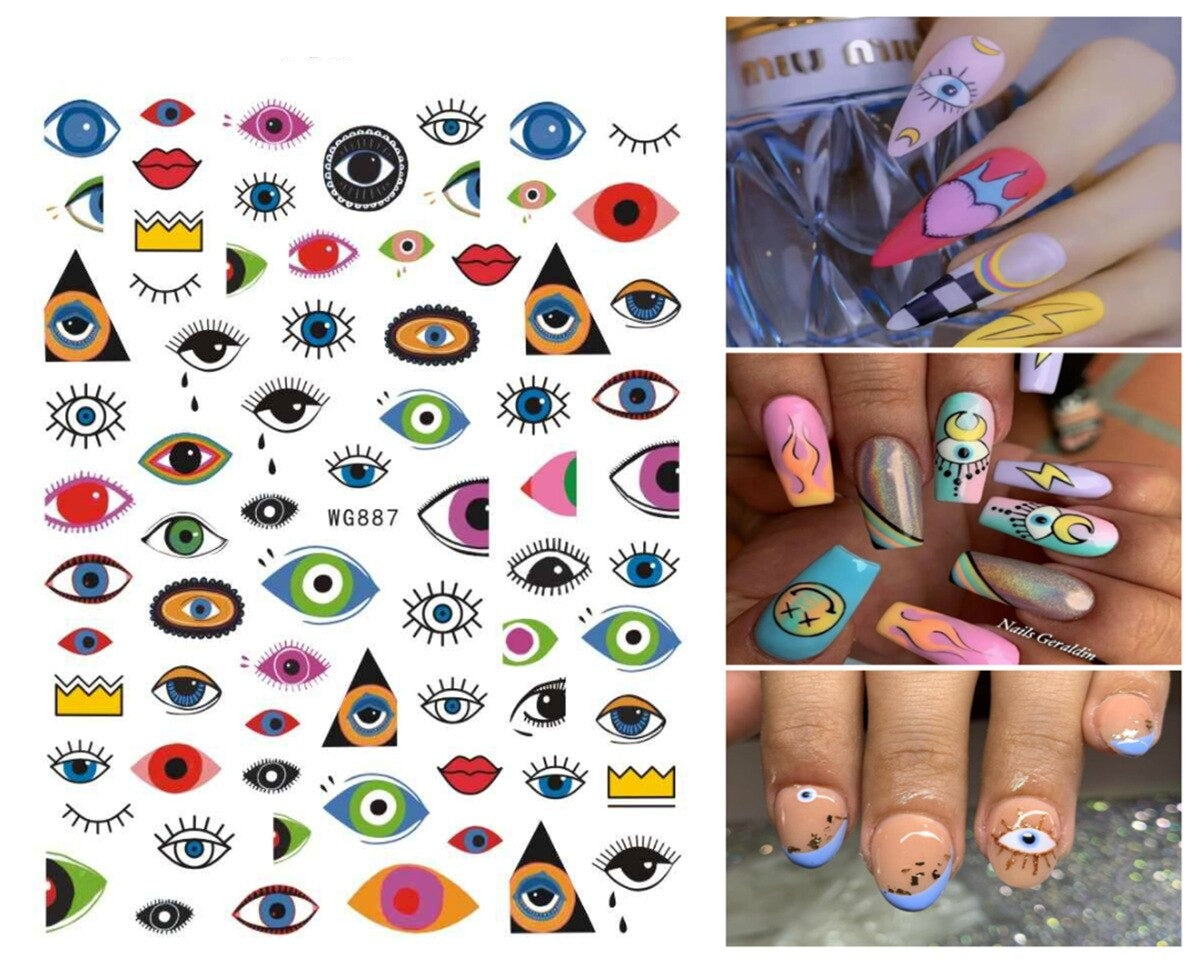 Evil Eye Nail Art Sticker