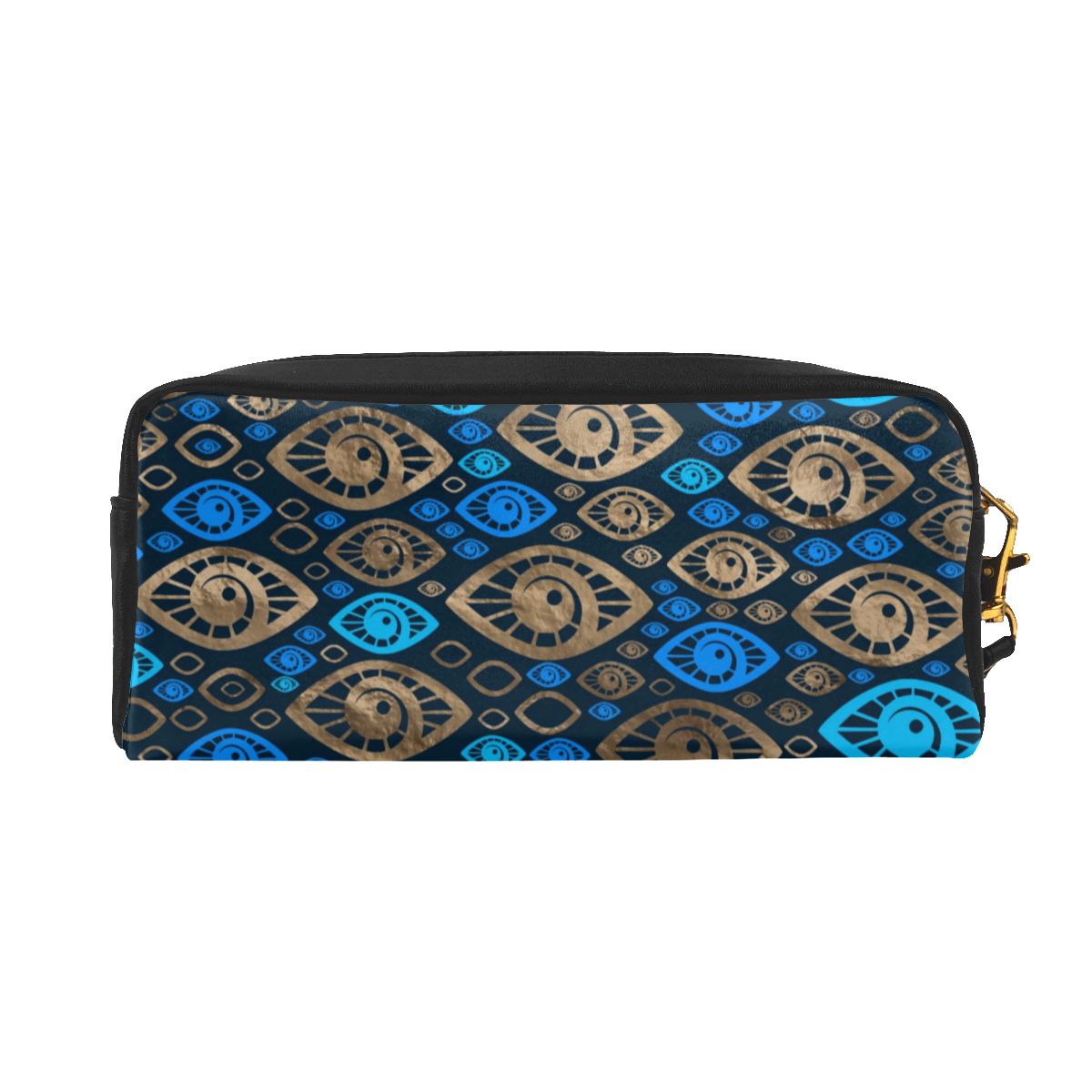 Quatrefoil Pattern Evil Eye Leather Purse.