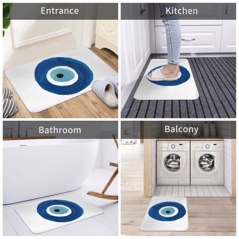 Greek Evil Eye Washable Doormat