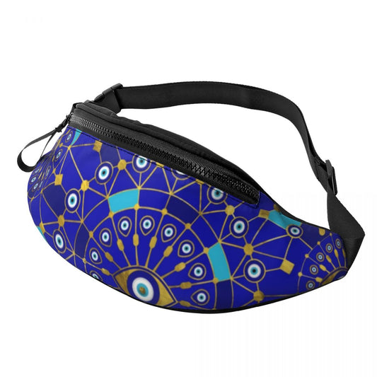 Blue Evil Eye Charm Waist Bag