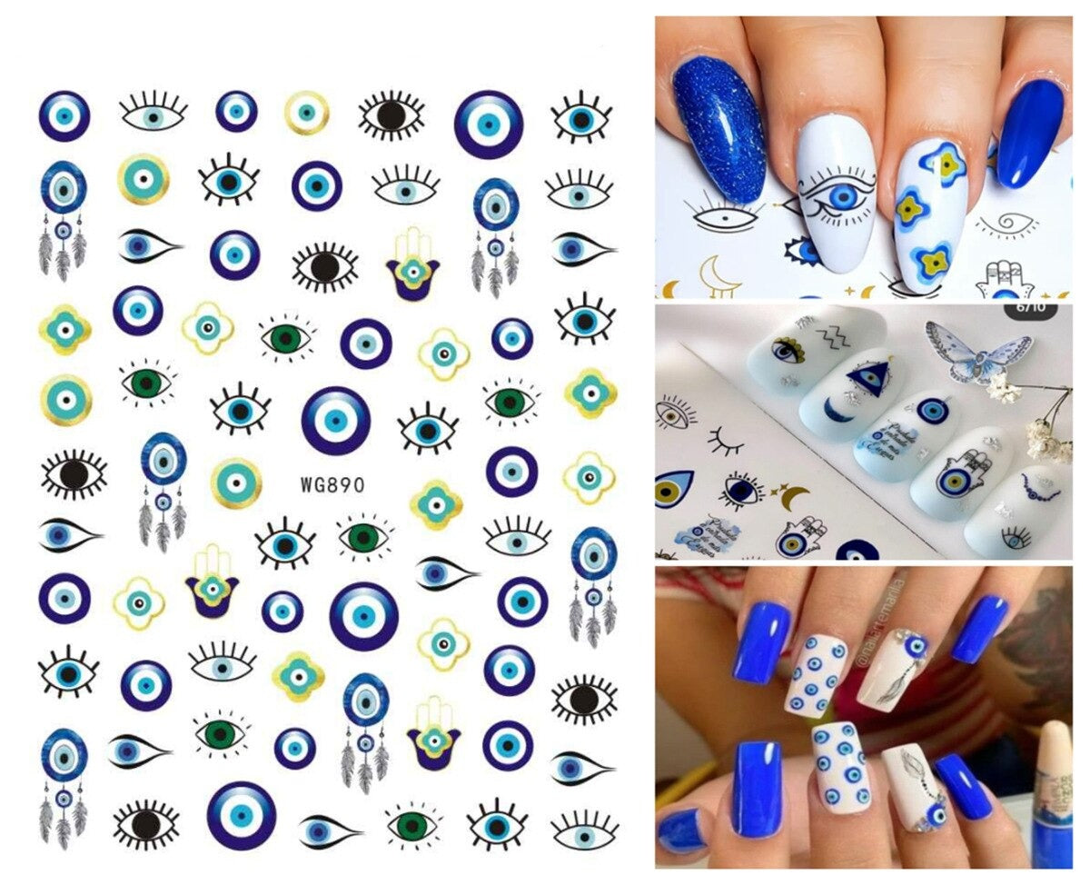 Evil Eye Nail Art Sticker