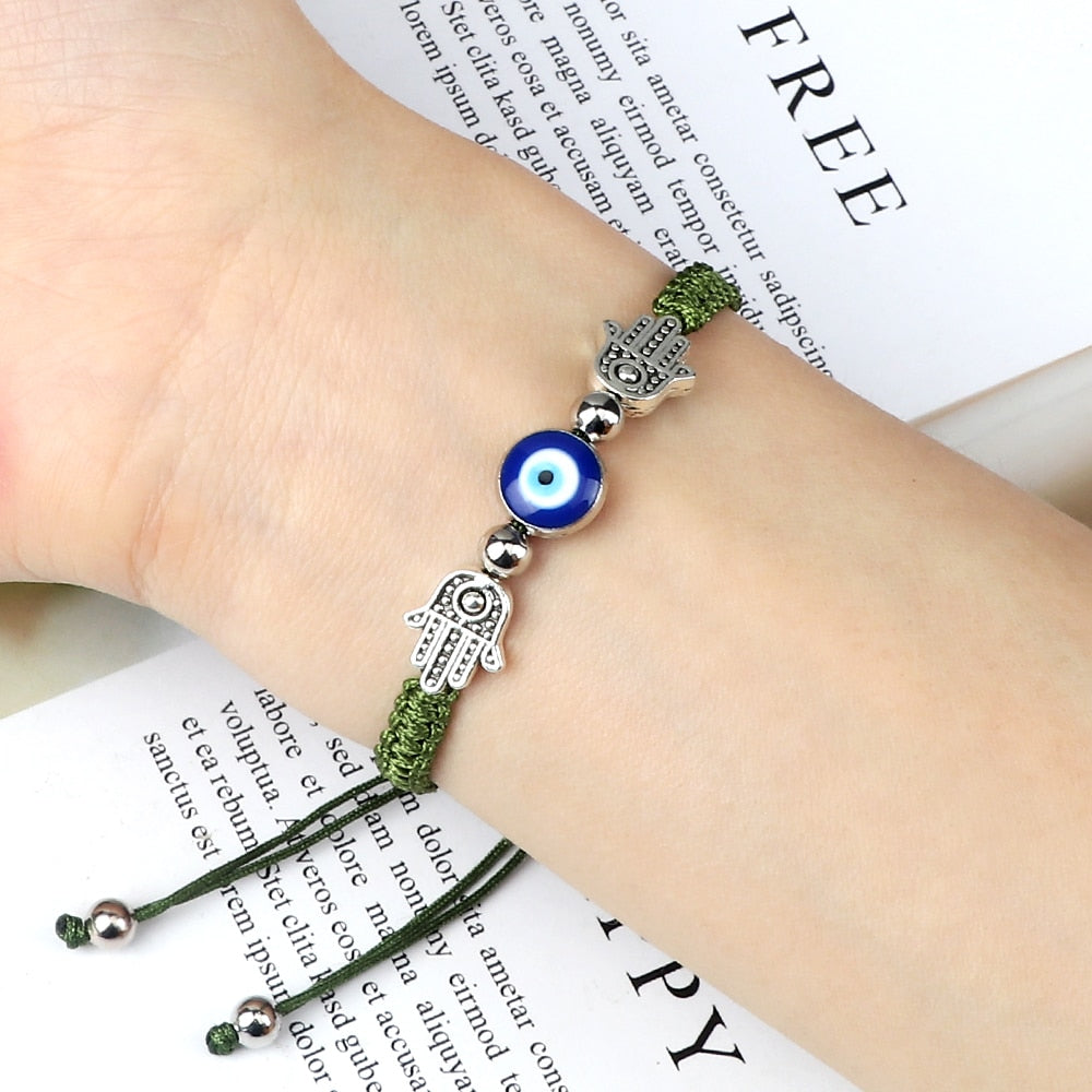 Evil eye clearance hand bracelet