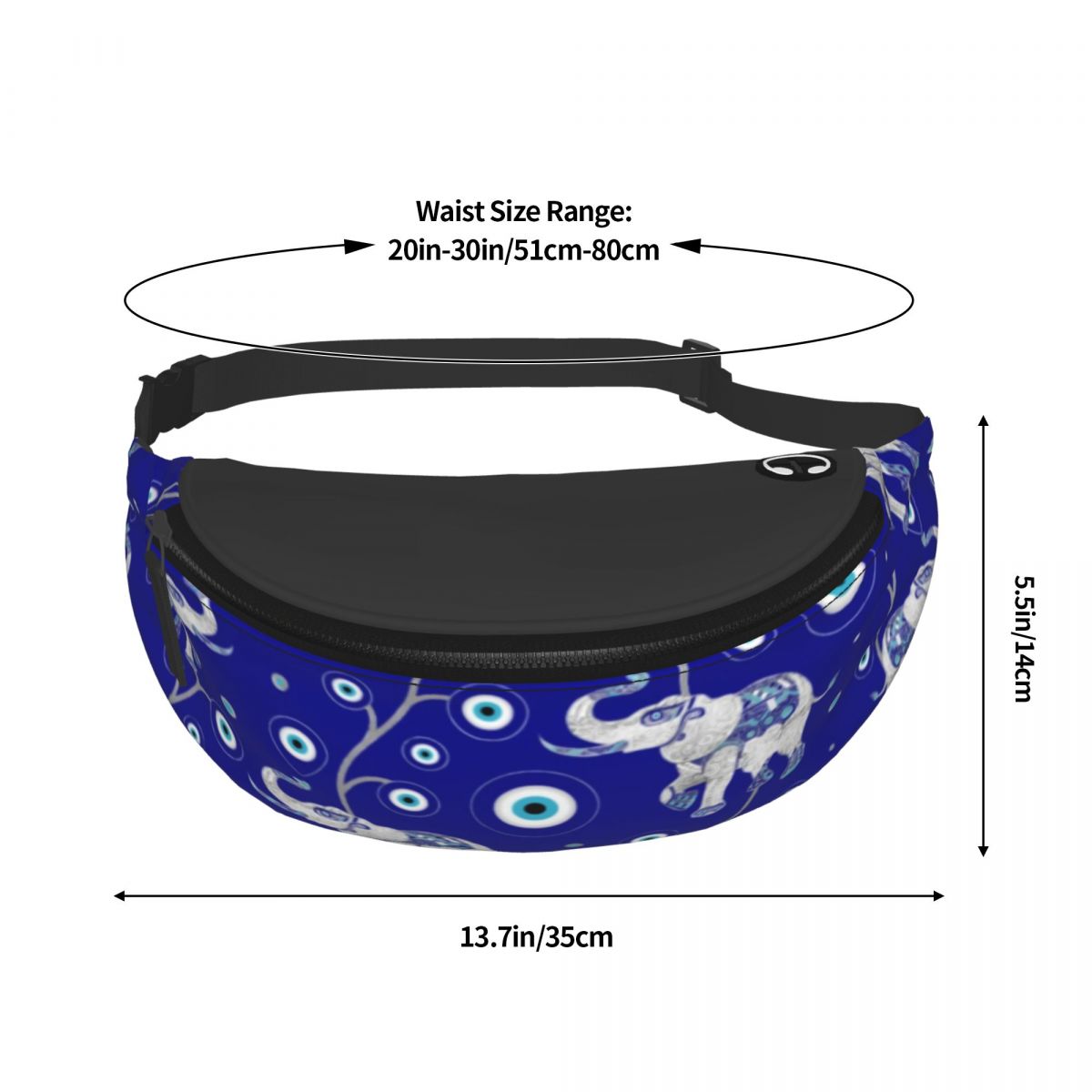 Evil Eye Elephant Waist Bag