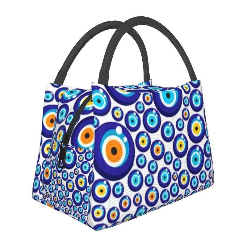 Evil Eye Zippered Jeans Portable Purse