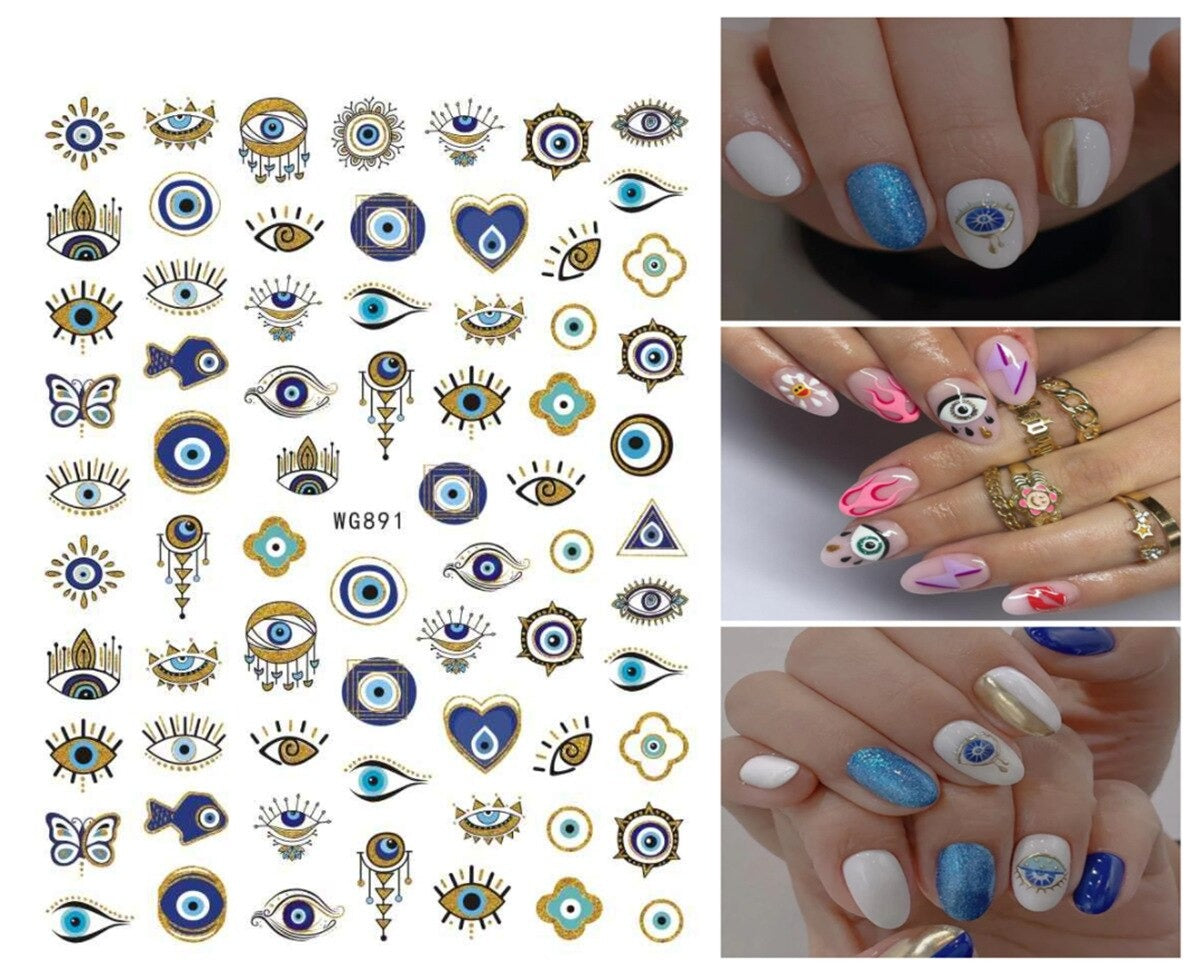 Evil Eye Nail Art Sticker