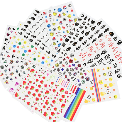 16Pcs Evil Eye Nail Art Stickers