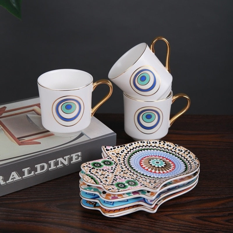 evil eye hamsa hand cup