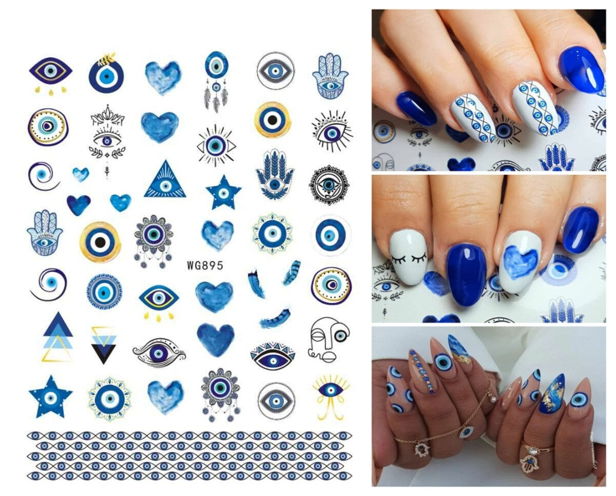 Evil Eye Nail Art Sticker