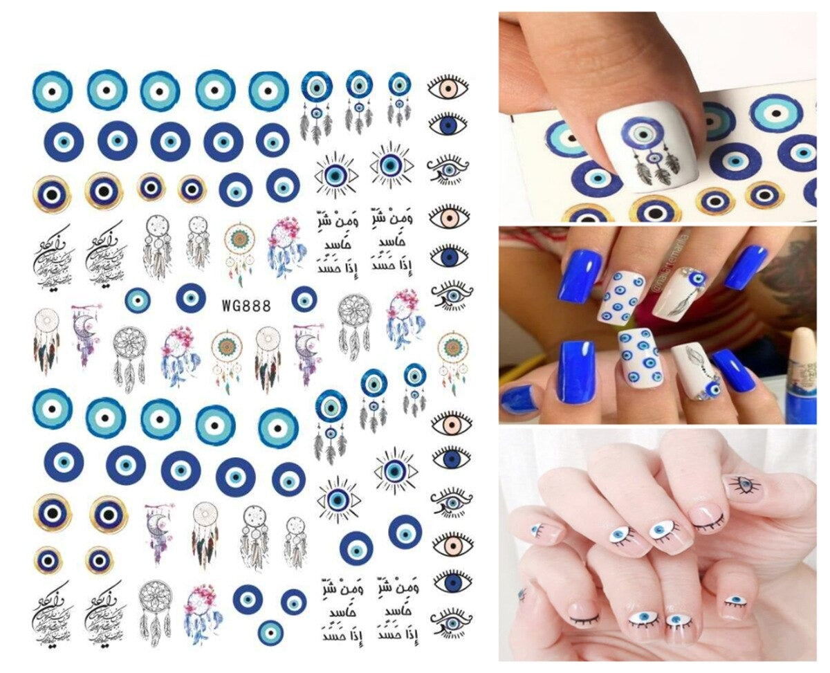 Evil Eye Nail Art Sticker