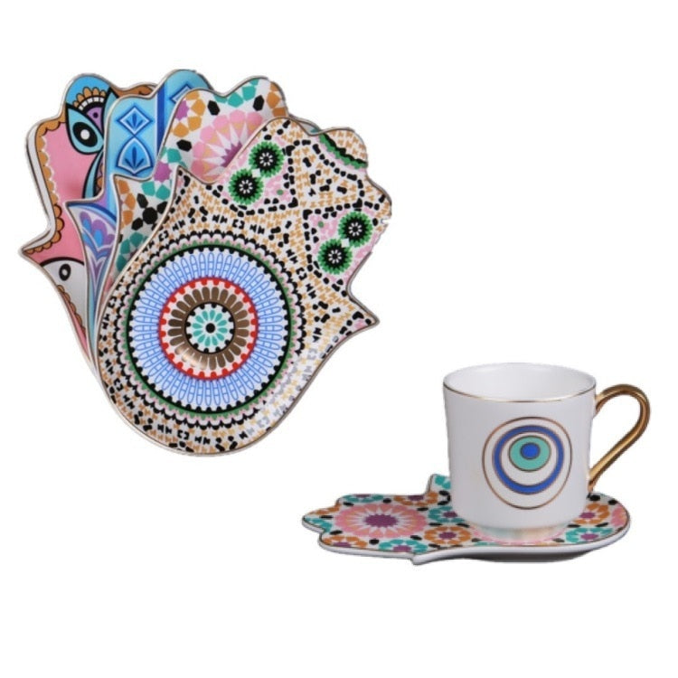 evil eye hamsa hand cup