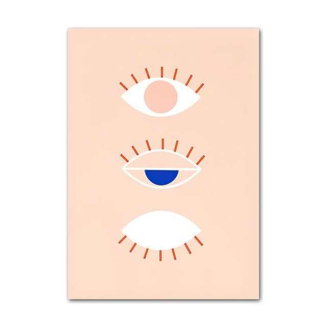 abstract turkish evil eye decor