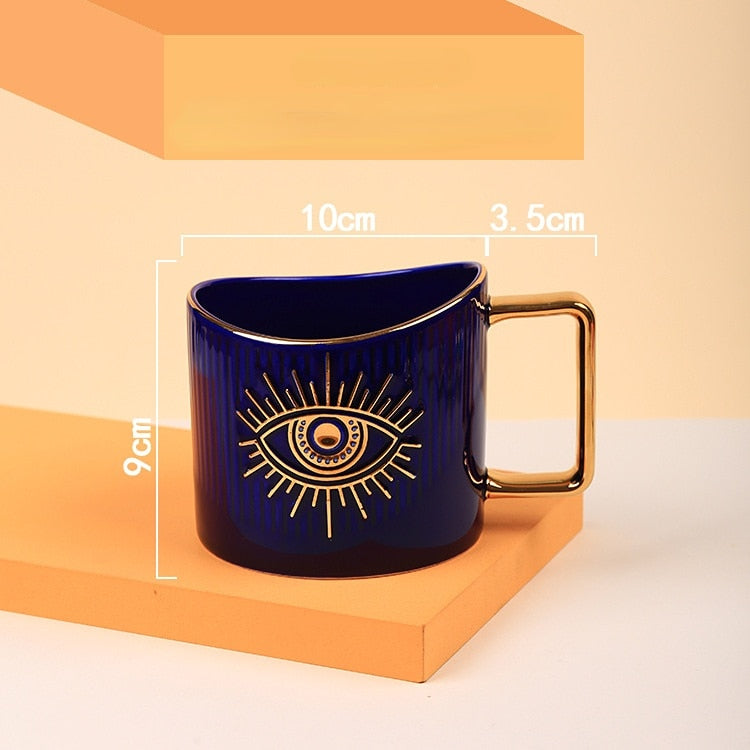 evil eye amulet coffee cup