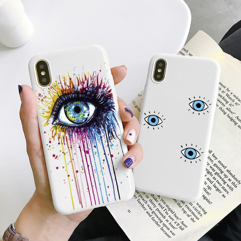 pretty evil eye phone case