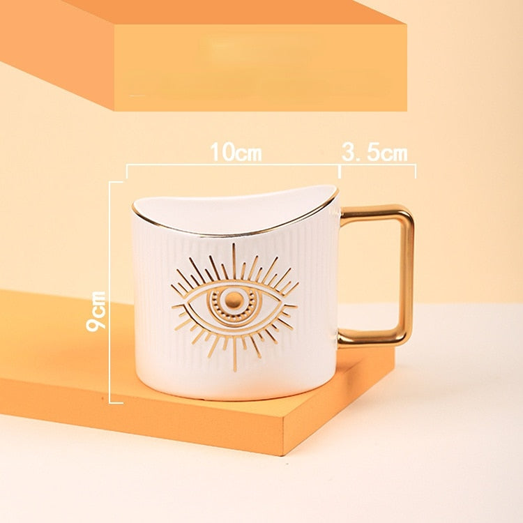 evil eye amulet coffee cup