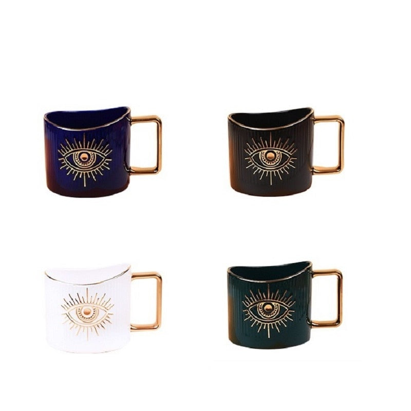 evil eye amulet coffee cup