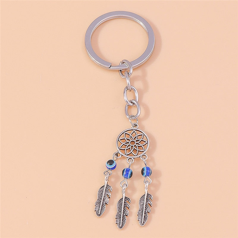 Classic Blue Evil Eye Keychain