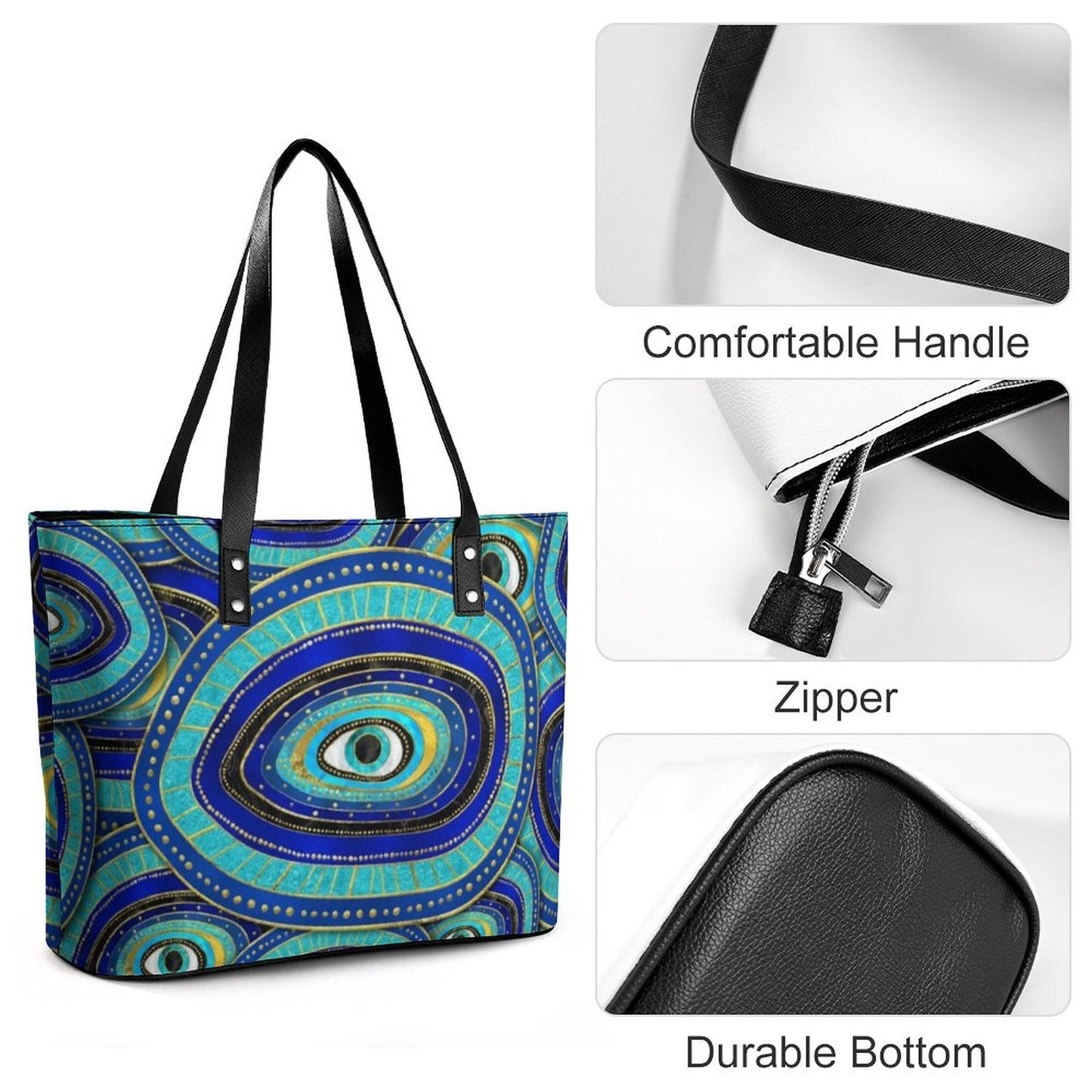 Evil Eye Printed Stylish Handbag