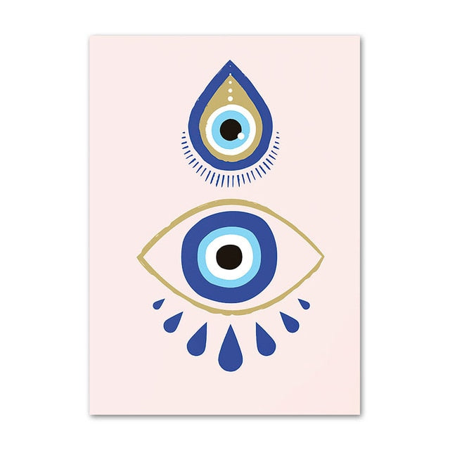 Abstract Turkish Evil Eye Wall Decor