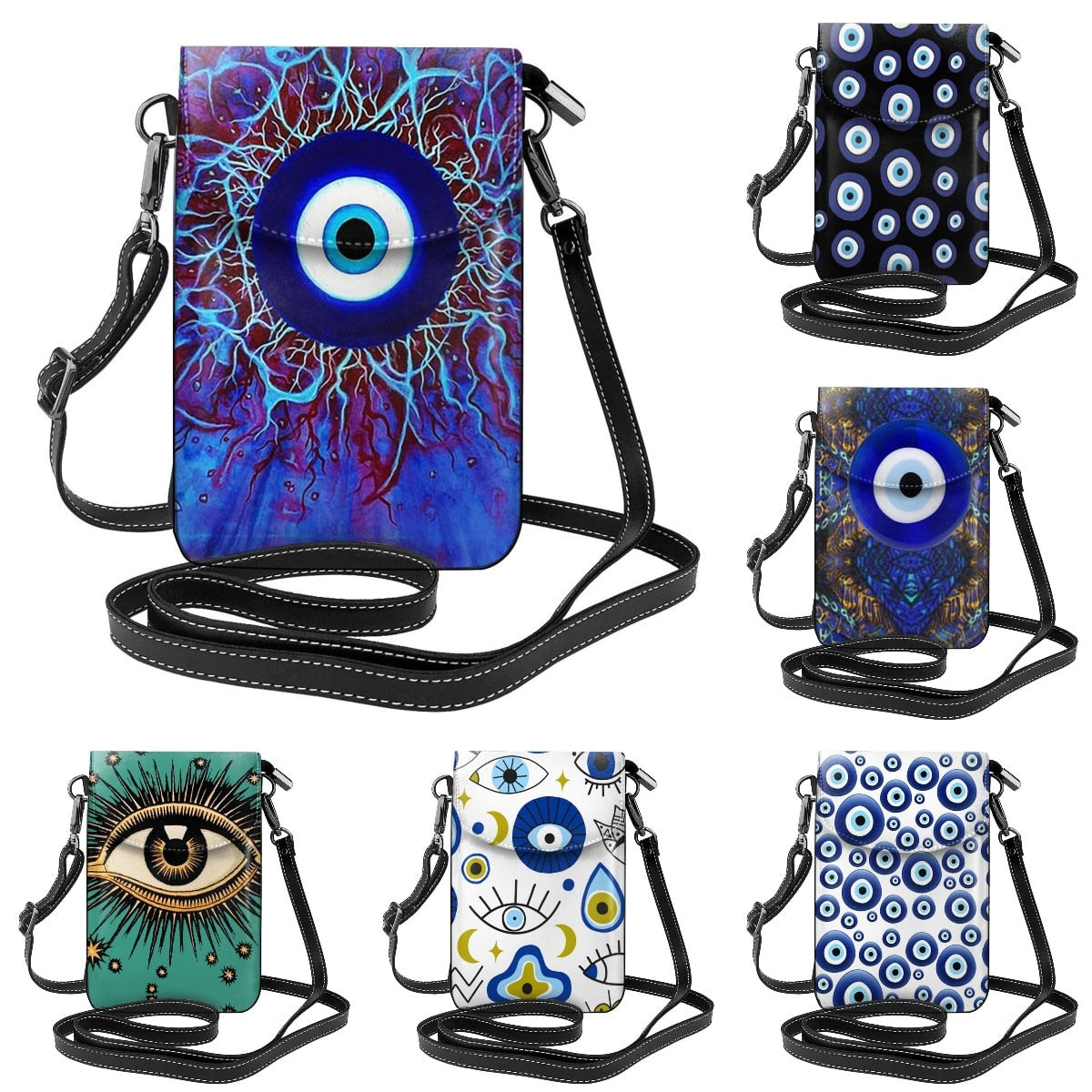 Evil Eye Women Leather Purse