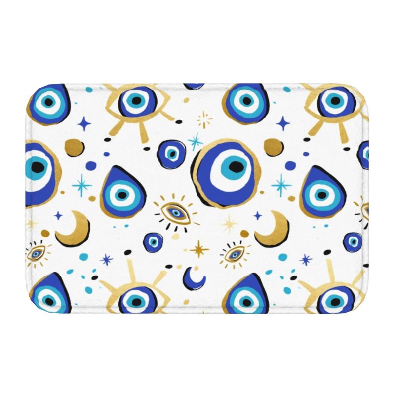 Greek Evil Eye Washable Doormat