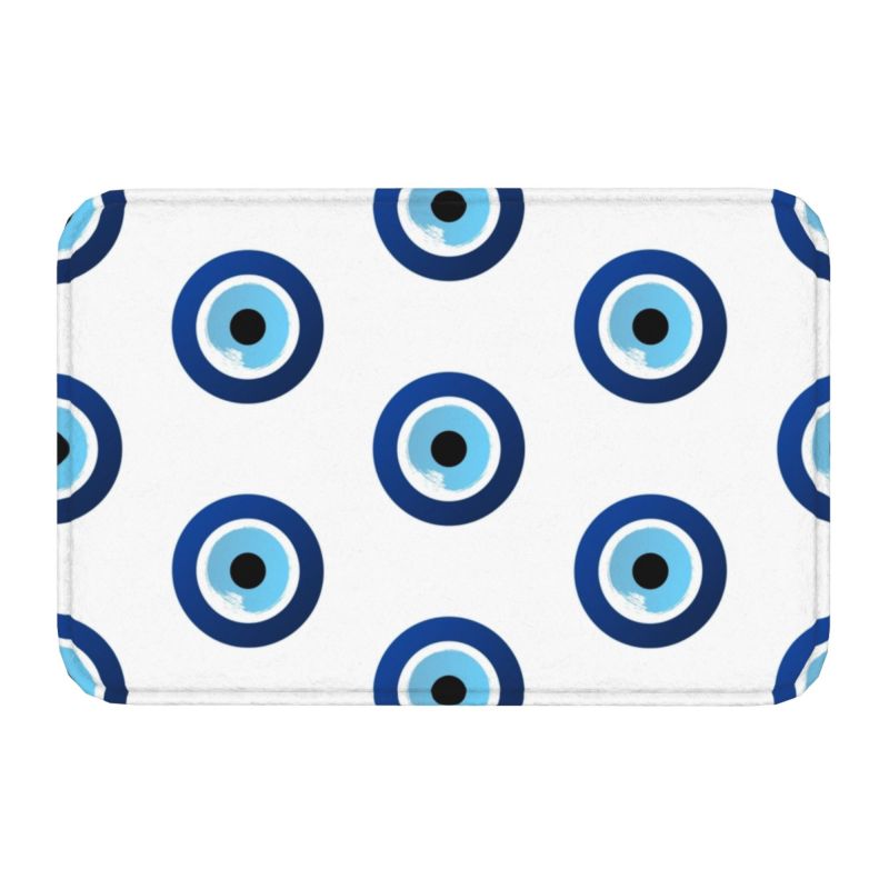 Greek Evil Eye Washable Doormat