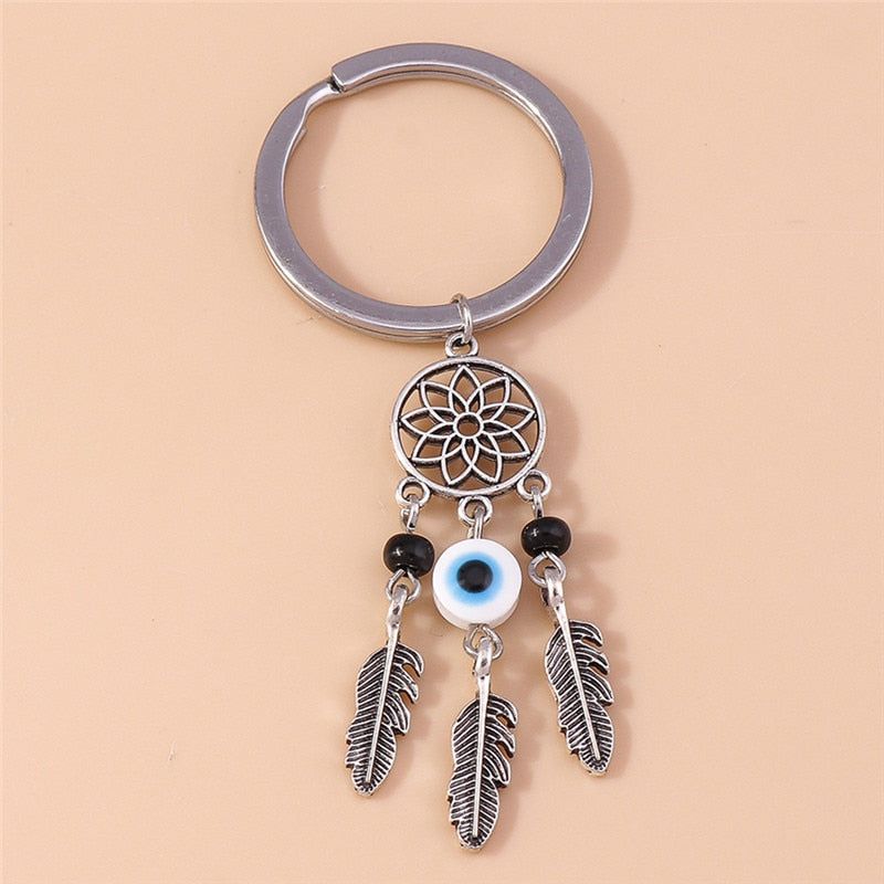 Classic Blue Evil Eye Keychain