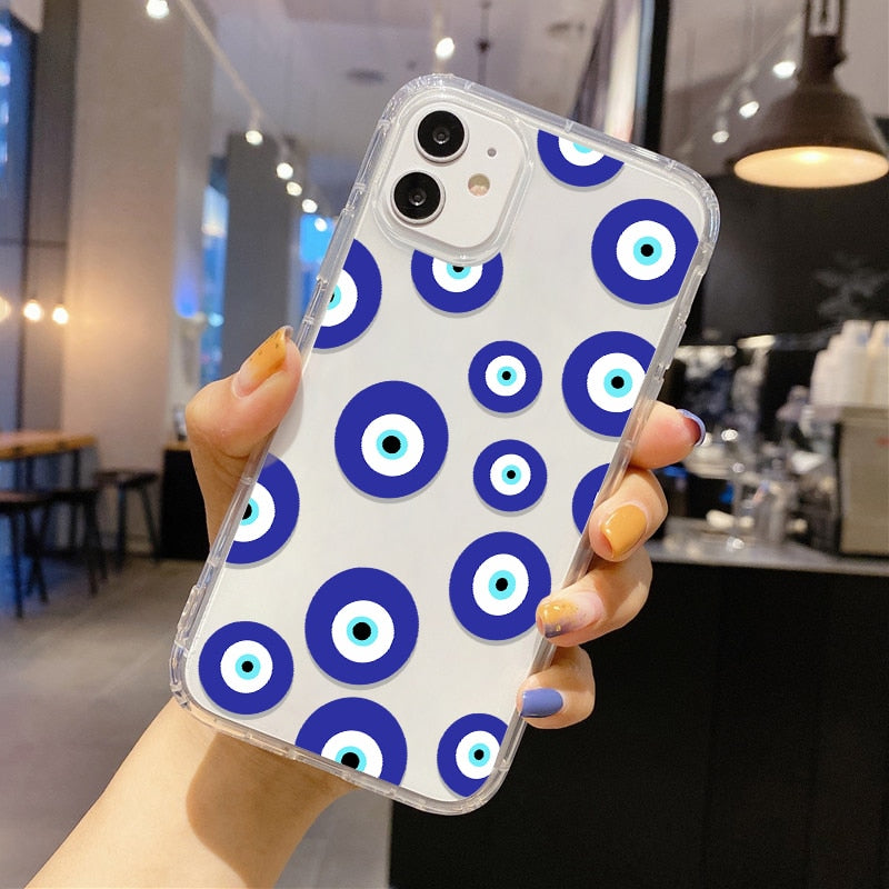 soft evil eye iphone case