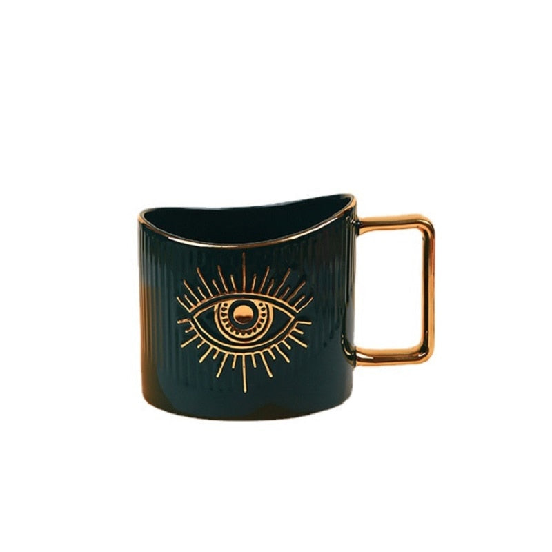 evil eye amulet coffee cup
