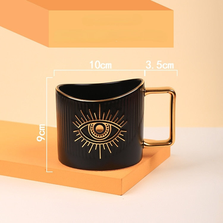 evil eye amulet coffee cup