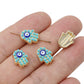 Gold Plated Evil Eye Beads