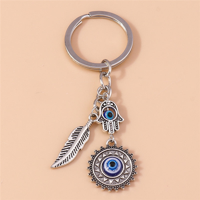 Classic Blue Evil Eye Keychain