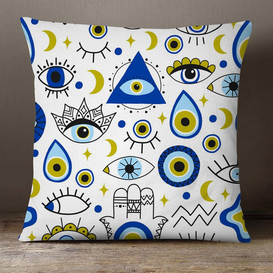 eyes of evil protection pillow
