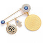 Evil Eye Arabic Muslim Religious brooch pins