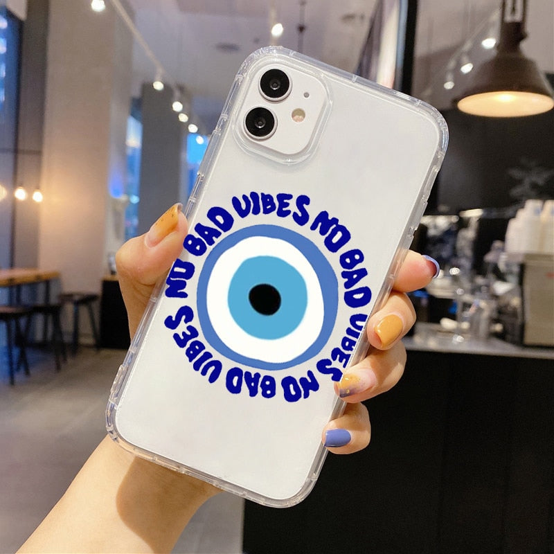 soft evil eye iphone case