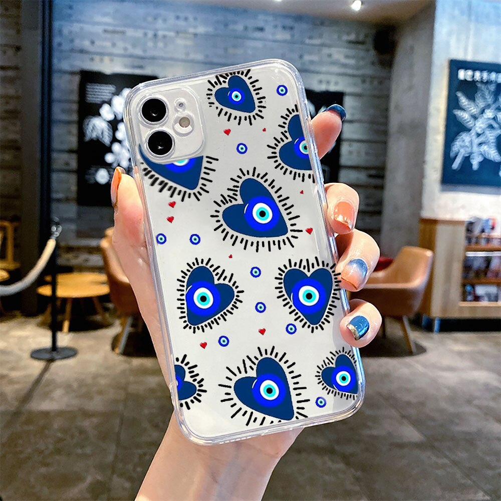 soft evil eye iphone case