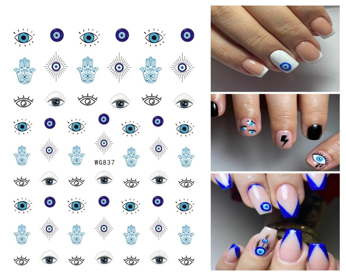 Evil Eye Nail Art Sticker